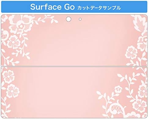 Покрив за декларации на igsticker за Microsoft Surface Go/Go 2 Ултра тенки заштитнички налепници на телото 005367 розово бело брашно