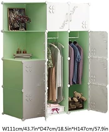 FACMAS преносен складирање гардероба гардероба преносна гардероба комбинација гардероба гардероба модуларен кабинет преклопен шкафче