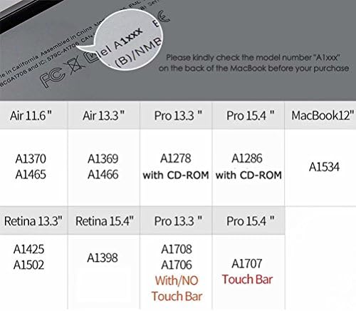 Налепници на MacBook, Maetek Отстранлив винил декорации налепница кожа, еколошки водоотпорни налепници за Apple MacBook Pro 15 2017/