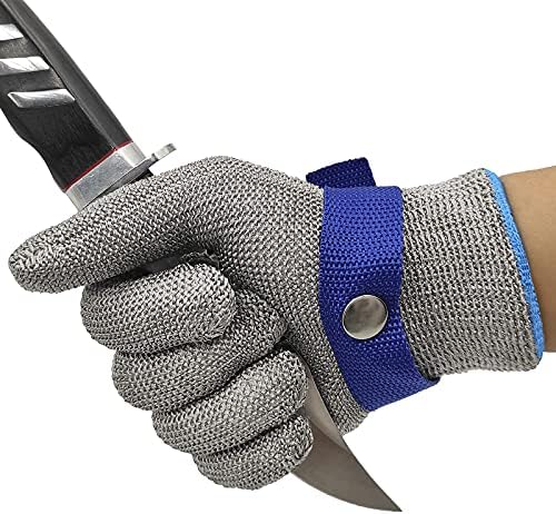 TS 2.0 Ansi A9 отпорна на ракавица од не'рѓосувачки челик метална ракавица издржлива испуштена испуштена сигурна ракавица за сечење за