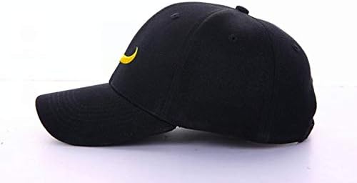 Избор на Кер, женски капа, капа l-una m-one hat animie месечина капа, месечина додатоци месечина бејзбол капа црна