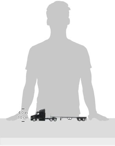 Ново -зраци 1:43 Долг превозник - Питербилт Модел 387 Ниско момче со виklушкар и сено бали, мулти