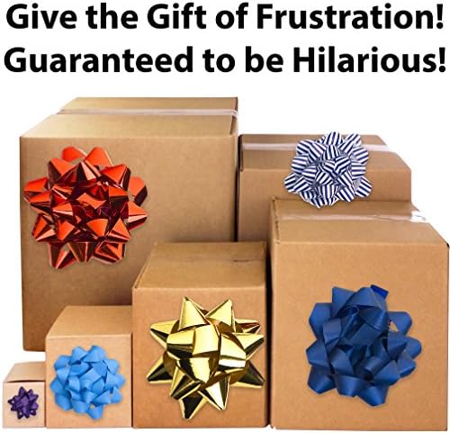 Дајте Дар На Фрустрација: Кутии во Кутија Шега. Вклучува 3 Комплети од 6 Картони за Гнездење . Смешна Практична Или Новина шега. Голем
