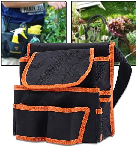 FDIT 24x23cm Мултифункционална ткаенина во Оксфорд, повеќе џебови, градинарска торба за чување половината, практична електрична алатка за алатки Исклучителна изработк?