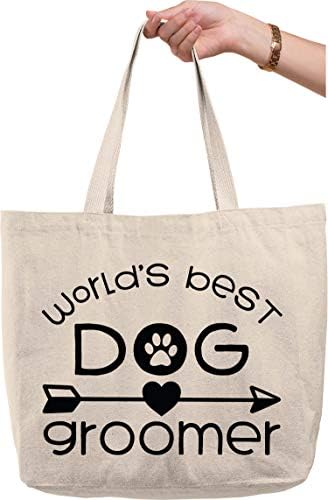 Светот Најдобро кучиња за кучиња Печати за печатење на срцето миленичиња смешна работа природно платно торба смешен подарок