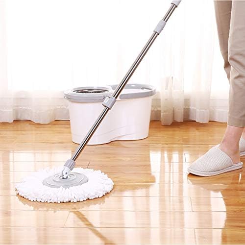 DXMRWJ SPIN MOP 360 ° Self Wringing Spinning Mop Moclable Microfiber Mop Heads лесен за употреба и складирање