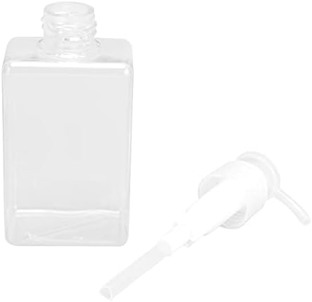 Шишиња за диспензери за пумпа Fiyo 3 Pack 150ml, про transparentирни шишиња со пластична пумпа за полнење пластични течни диспензери за сапун за есенцијални масла, лосиони, шамп