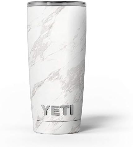 Дизајн Скинц мермерна површина V3 - Комплет за винил за завиткување на кожата, компатибилен со чашите за ладилни ладилни текови на Јети Рамблер