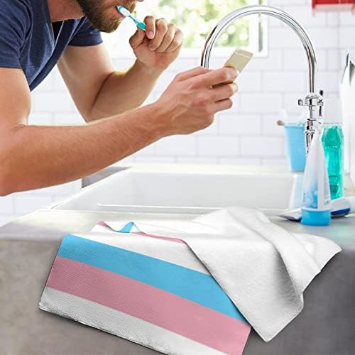 Трансродова знаме на гордоста на лицето Премиум крпи за миење на крпи за миење садови за хотелска бања и бања
