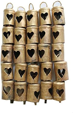 Манго Подароци Рачно Изработени Метални Срцеви Љубовни Ѕвона 2.5 Ч Декорација На Денот На Вљубените