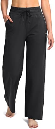28 30 32 34 Inseam женски јога џемпери широки нозе дневни панталони Отворено дно потни пантолони за жени со џебови