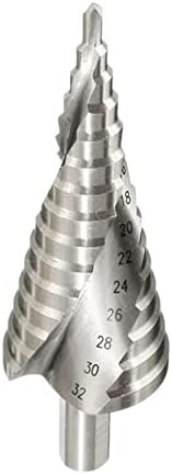 ZTHOME Чекор вежба бит 1PC 4-12 4-32mm Pagoda Dright Hexagon завртка за дупчење Алатка за дупчење Спирален жлеб Дрво метал дупка 1 парчиња