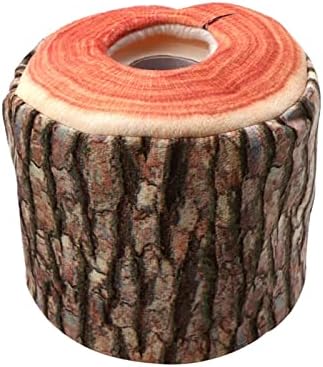 Имитација дрво кора ткиво кутија држач за салфетка кутија за хартија за хартија Дома кујна практичен декор додаток полица