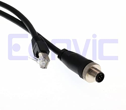 Eonvic M12 до RJ45 8pin машки кабли за етернет гигабит когникс индустриски фотоапарат заштитени кабел со високи флексибилни кабли