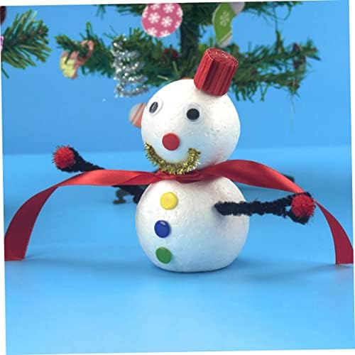 Toyvian 6pcs снежен човек пена деца едукативни играчки бели природно