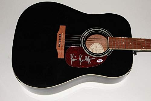 Крис Кристоферсон потпиша автограм Гибсон епифон Акустична гитара земја ПСА