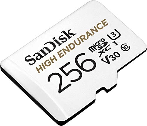 Sandisk 256gb Висока Издржливост Видео Microsdxc Картичка Со Адаптер За цртичка камери и системи За Следење На Домот - C10, U3, V30, 4K