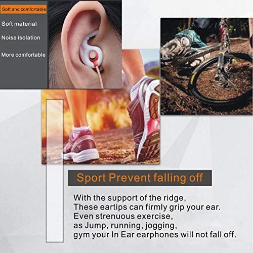 Спортски Слушалки Совети Замена На Ушни Перки Врвови На Крилата Изолација На Бучава Замена На Уши Адаптери за слушалки за уши 4мм до 6мм Додаток На Млазницата 3 Пара