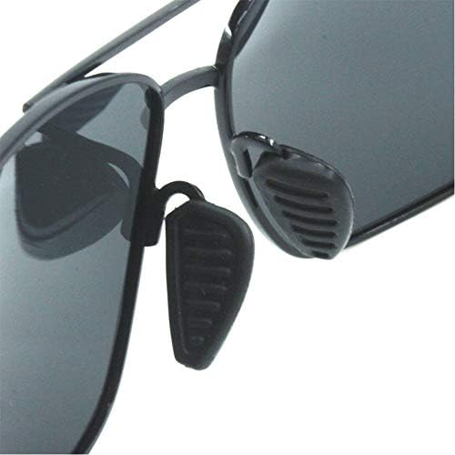 Влочки за нос на очила за очила на носот, се лизгаат на притисок во 17мм 3Парис меки силиконски замена на носот, нос на носеви на носеви за очила