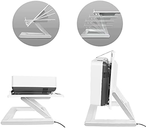 Razzum Wall Projector Stand Projector Desktop Stand Starbable Projector Bracket со средно монтиран тивок вентилатор лесен преносен