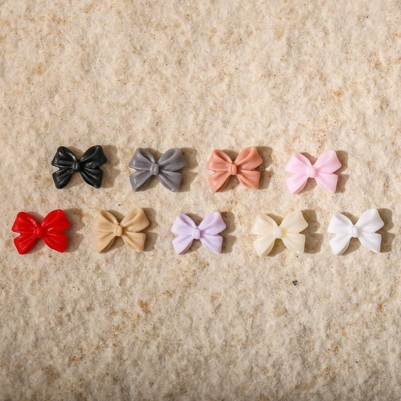 10 парчиња слатки нокти замрзнати лак накит повеќебојни сјајни смола 3Д нокти украси додатоци салони за салони за девојки Каваи -