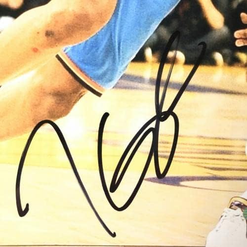 Кевин Дурант потпиша 11х14 Фото ПСА/ДНК Оклахома Сити Тандер автограмирани мрежи - Автограмирани НБА фотографии