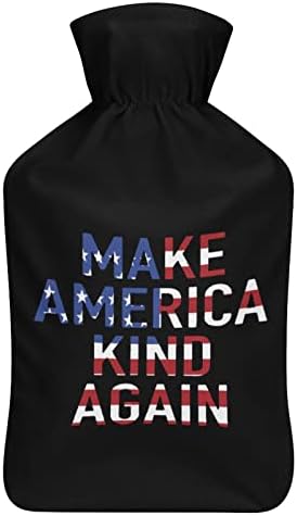 Направете Америка повторно kindубезна шише со топла вода со мека кадифен капаче топла гумена вода торба за вбризгување 1000 ml