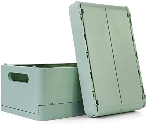 HOYA PONYOO 2-пакувачки гајби за склопување за складирање, пластични корпи за складирање корпи за плакари за организирање, организатор на домашна