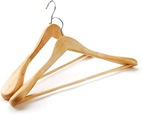 Hangers Nianxinn Hangers не се лизгаат лавици за облека со широки закачалки за рамо за продавница за облека хотел 10 парчиња за џемпери