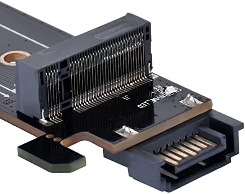 Silverstone ECM28 1U низок профил PCIE X4 до M.2 NVME & M.2 SATA адаптер картичка, SST-ECM28