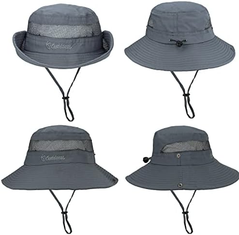 Сонце капа за мажи/жени, широка капа за заштита на риболов, водоотпорен сафари, корпа за корпи за пешачење градинарска плажа