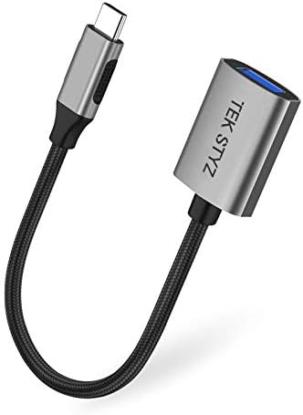 Адаптерот TEK Styz USB-C USB 3.0 работи за Sony Xperia 20 OTG Type-C/PD машки USB 3.0 Femaleенски конвертор.