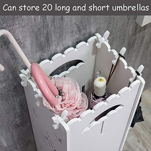 Зедомот Zakwas стои чадор штанд бел компактен, кој се користи за кутија за чадор за чадори за дома, фиока за капење, водоотпорен и испусник