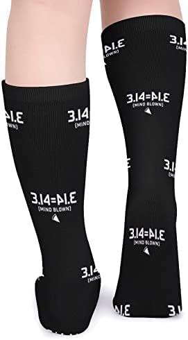 Плевелкејат Пи Ден, кој Е 14 Март Дебели Чорапи Новина Смешно Печатење Графички Обични Чорапи Со Топла Средна Цевка За Зима