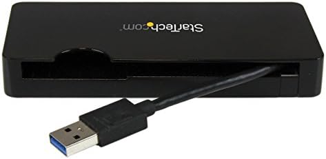 StarTech.com USB 3.0 ДО HDMI Или VGA Адаптер Приклучок-USB 3.0 Мини Докинг Станица w/ USB, GbE Порти-Пренослив Универзален Лаптоп