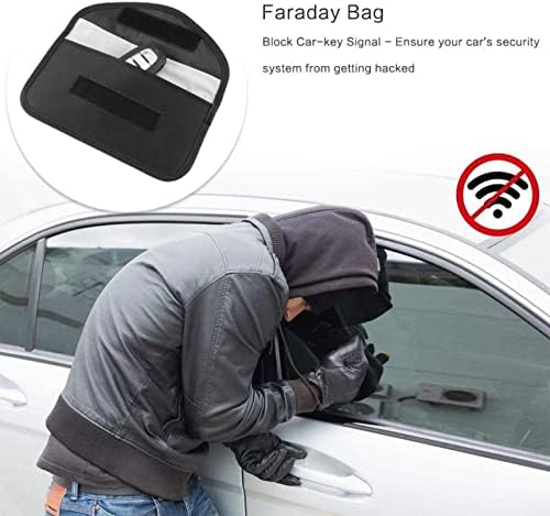 Adswin Faraday торба за телефон, торба за блокирање на сигнали, GPS RFID штит кафез торбичка за паричникот Телефонски случај за заштита на приватност
