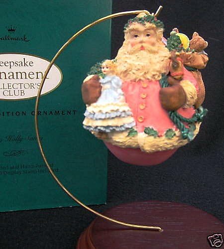 Клуб за колекционер на Орнаменти на Hallmark Keepsake, ограничено издание olоли Холи Дедо Мраз