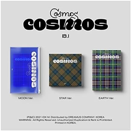 IKON B.I COSMOS Half Album Content+Poster+Порака за фото -картички Постави+Следење KPOP Запечатен