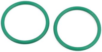 AEXIT 50pcs зелени заптивки и о-прстени 19мм x 1,9мм отпорност на топлина што не е отпорна на маслото NBR нитрилна гума О прстен О-прстени запечатување прстен