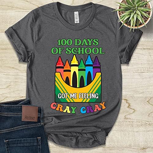 100 дена на училиште ме чувствуваа маичка со креда, среќен 100-ти ден на училишната маица наставници за животните кошули