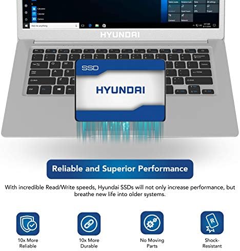Hyundai 480 GB SSD SATA 3III 2,5 Внатрешен SSD, внатрешен погон на цврста состојба за зголемување на перформансите на компјутер и лаптоп C2S3T/480G