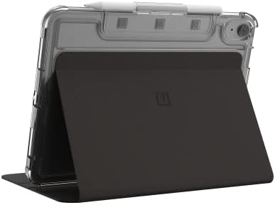 [U] од UAG дизајниран за iPad 10.9 ”10 -ти генерал 2022 кутија луксен црна боја со држач за моливи ултра тенок заштитен лесен заштитен агол