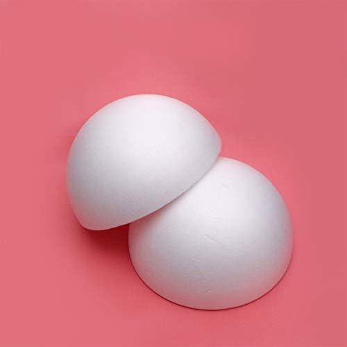 Топки со топки со бела пена: 30 см шуплива полистирен занаетчиски топки мазни тркалезни топки Божиќни топки за пополнување за училишни празнични