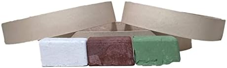 3 пакувања од 1 x 18 кожни ленти за ленти - вклучени се зелени, бели и кафеави соединенија