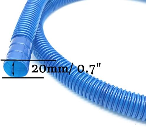 XMHF Флексибилно црево за одвод на црево за одводнување на црево од 111 см 3 парчиња сина