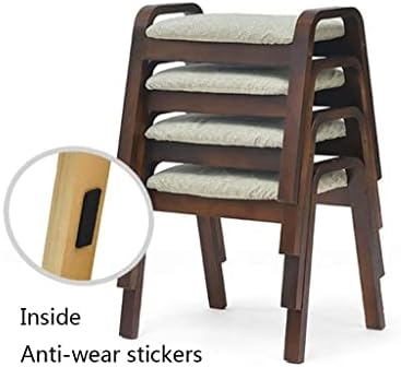 Едноставна столица, преклопно складирање цврсто дрво памук и постелнина промена на клупата за чевли за домаќинство софа столче дрвена клупа седиште/а
