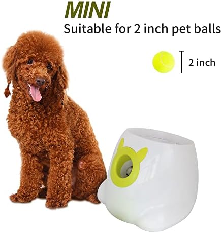 Автоматски фрлач на топки за кучиња за интерактивни тениски топка за фрлање на топки за мали средни кучиња за далечиме од 10-30 метри