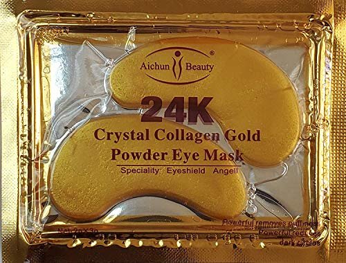 Aichun Beauty 24k златен прав гел колаген маски за очи маски за маски за лепење анти -стареење Отстрани торби темни кругови Подвојаност