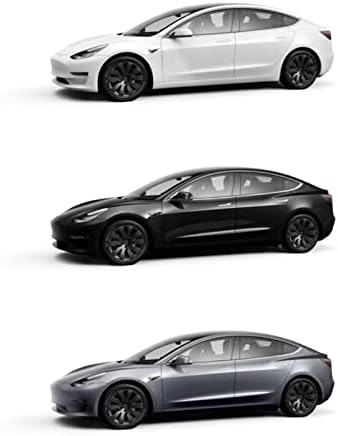 Компатибилен со модели Tesla Model 3 модели HubCap Модификација 18-инчен автомобилски хабкап тркала за покривање на автомобили додатоци за замена на автомобили