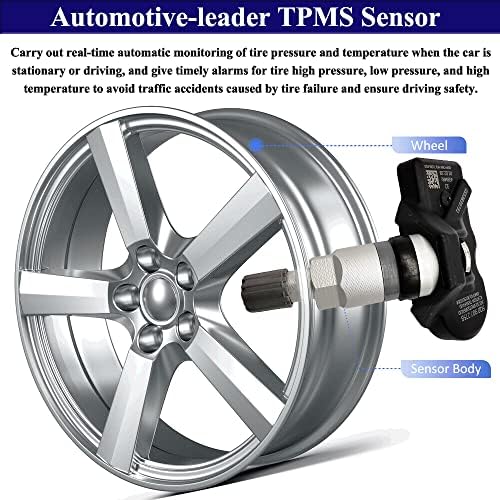 Замена на сензорот за притисок на сензорот на сензорот за вентил на автомобилски автомобили 4PCS 5Q0907275B TPMS Valve за B-W